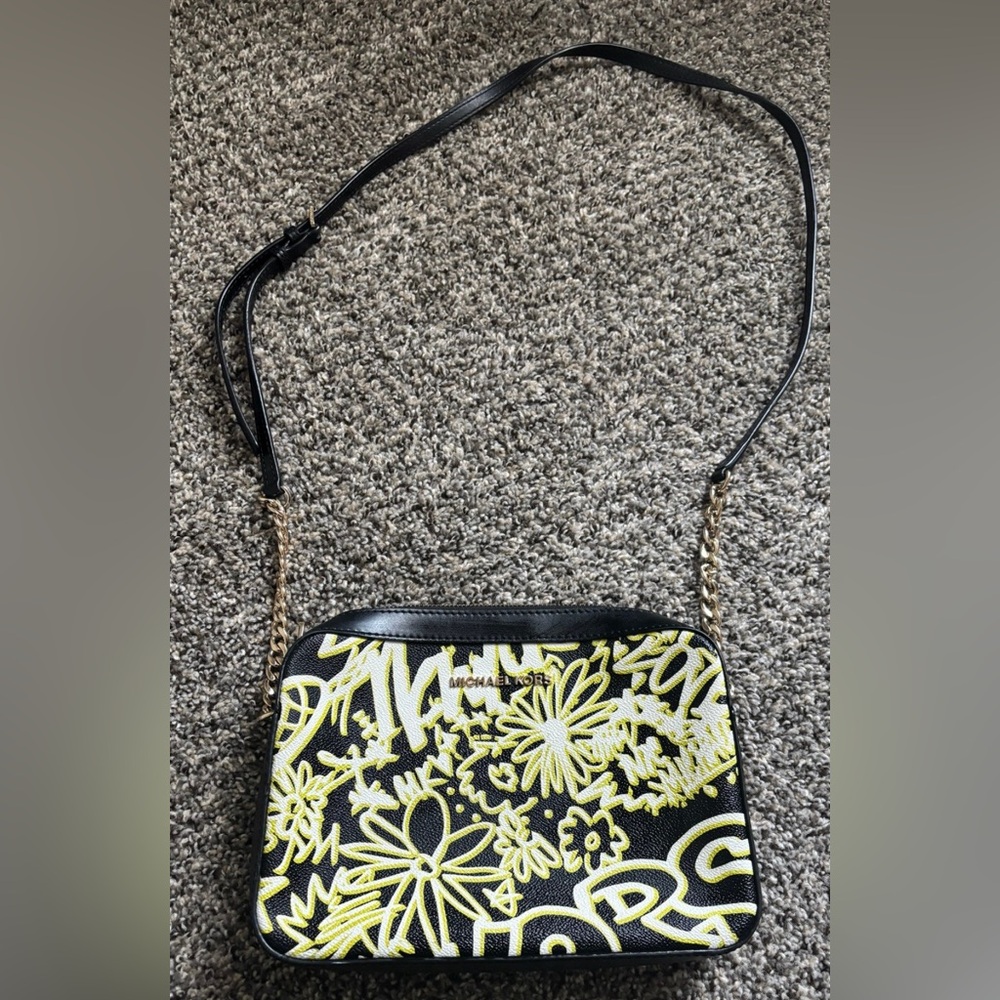 Michael kors graffiti neon crossbody